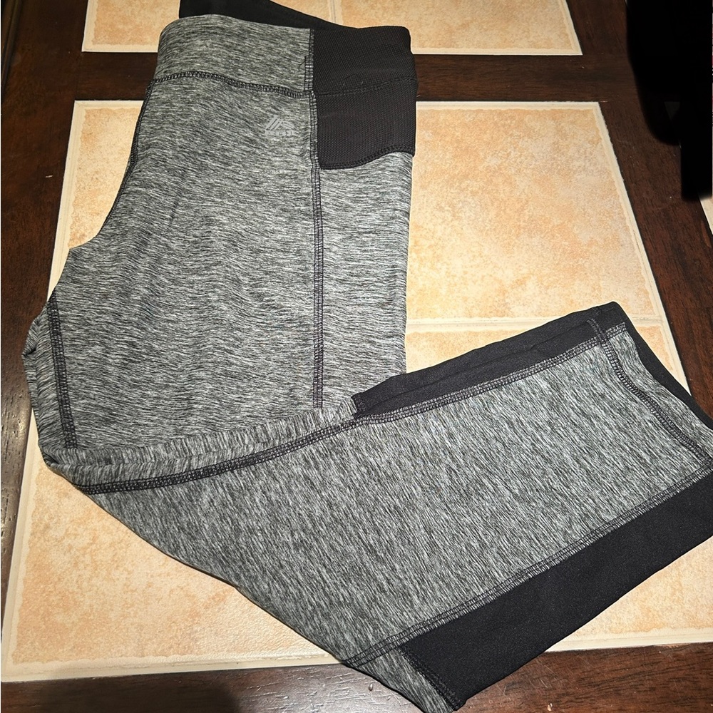 RBX Gray and Black Leggings